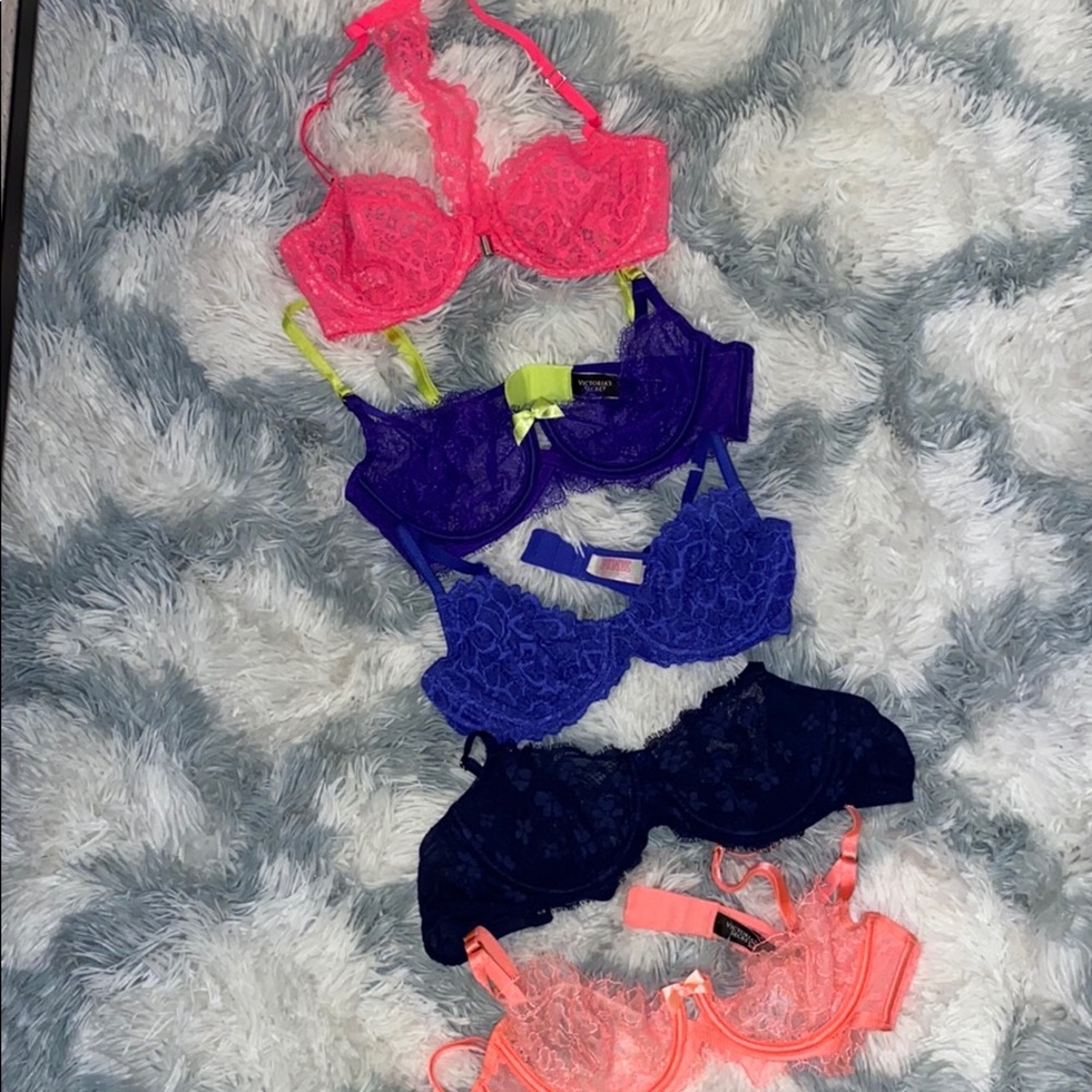 5 Victoria Secret 1 PINK Lingerie Bras